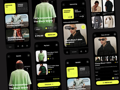 E-Commerce Mobile App app design cloth app cloth store clothing app e commerce app ecommerce fashion marketplace mobile online store product design shop store store design trendy ui ux