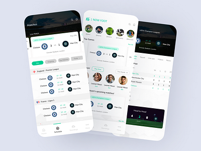 Now Foot - Live Football Scoring App app desing app ui fantasy football app figma football app football app desing football live scoring app live scoring app live scoring app design live scoring app ui mobile app design mobile ui soccer app soccer live scoring app ui ui ux ui ux app