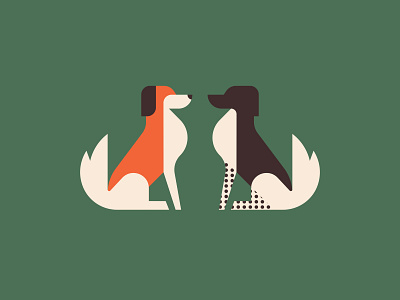 Kooikerhondje & Stabyhoun brand branding dog logo geometric animal geometric logo graphic design logo logo design logo designer logo for sale logodesign logomark logos mascot pet logo unused