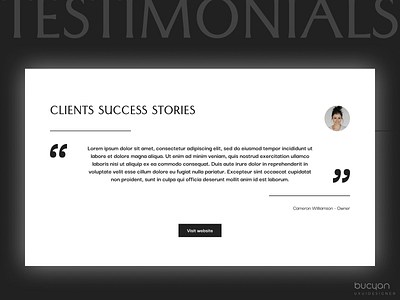 Testimonials clients success stories feedback lan landing page review testimonials trend ui ux website