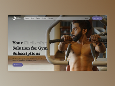 Gym Subscription Light mode Web Design UI UX daily design figma framer gym hero hero section homepage landing page light product design responsive design sport ui ui ux ux web design webflow website website design