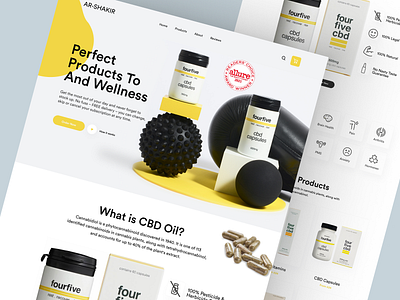 AR-Shakir - Shopify Website Design for Medicine design ecommerce homepage illustration interface landing landing page medicine product product design product landing page product website shopify shopify landing page shopify website single product store store web design website woocommerce