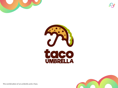 Taco Umbrella Logo brand design brand designer finance food insurance logo design logo designer logo for sale logo idea logo inspiration logomark logotype mexican mexico rain tacho taco umbrella weather zzoe iggi