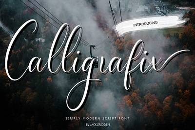 Calligrafix Handwritten Font branding calligrafix design font graphic design illustration logo script vector