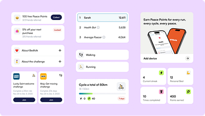 Fitness App Components app design components design system figma fitness fitness app ios app mobile app product design ui ux