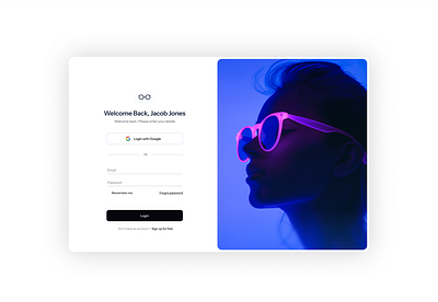 Login page design ui