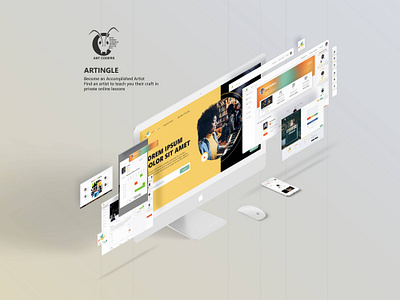 Artingle Learning Website Music | UI UX amir fadaee antcoders fadaee feed graphic design learn music ui music music website the birdzz ui ui ux امیر فدایی امیرفدایی