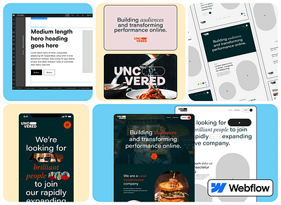 Uncovered - TikTok Partner figma ui ux web web design webflow webflow development website website design