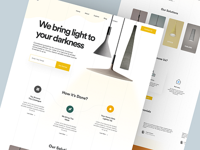 Atomic - Shopify Website Design for Lights design down lights ecommerce homepage illustration landing page lights product product design product landing page product page product website shopify shopify design shopify landing page single product page store web design website woocommerce