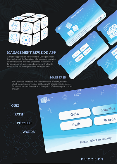 Management Revision App UI/UX Design app branding design figma graphic design illustration logo mobile app typography ui ux webdesign