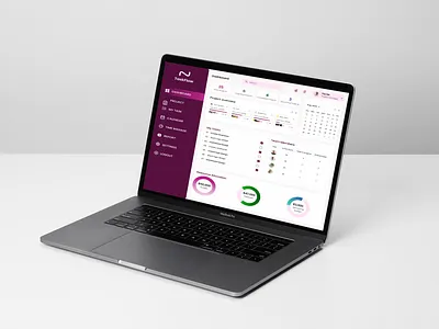 Project Managers Dashboard (TaskFlow) dashboard design figma logo ui ux website