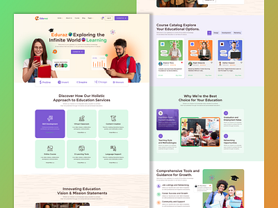 Modern Education Website Template academicwebsite digitallearning dribbble educationwebsite interactiveui moderndesign onlinelearning responsivedesign studentportal template trainingsite uicomponents uiux uxdesign webdesign webdesigninspiration webdesigntrends