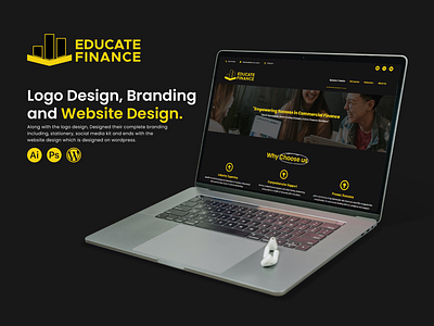 Educate Finance Website & Branding brand identity branding graphic design logo logo mark webflow website website design wordpress