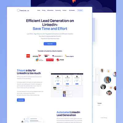 LinkedIn Lead Generation Tool Landing Page