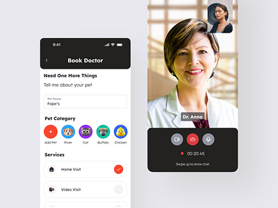 Booking Doctor For Pet UI UX app app design clean design design ui ui design uiux ux ux design