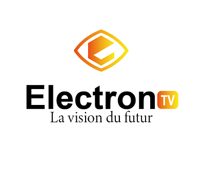 ELECTRON TV electron electron tv futur future graphic design logo making logo vision