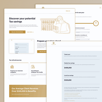 Finance Tax Landing Page