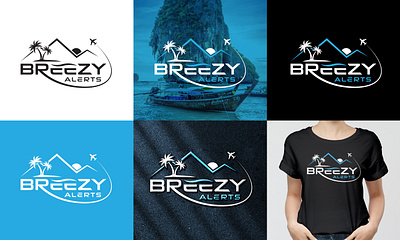 Breezy Alerts - Custom Logo Design adobe advertising art brand design branding breezy creative logo custom logo drawing graphic design graphics logo logo design logomaker mountains professional logo social media typography