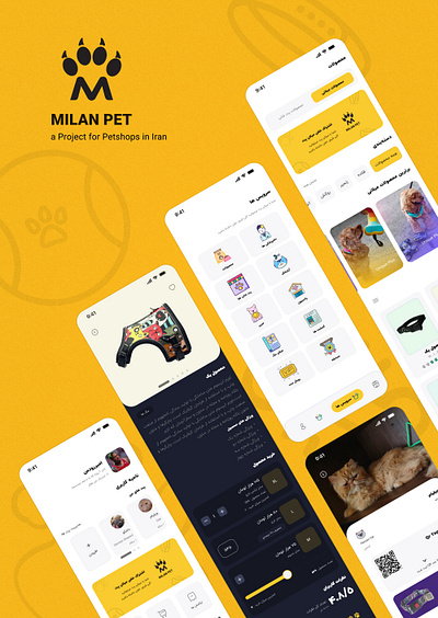 Milan Pet UI UX amir fadaee amirfadaee animation branding design fadaee graphic design illustration logo milan pet milani milanpet motion graphics ui ui ux امیر امیر فدایی امیرفدایی فدایی فدایی مقدم