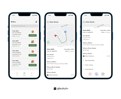 Track Order Details design ui ux