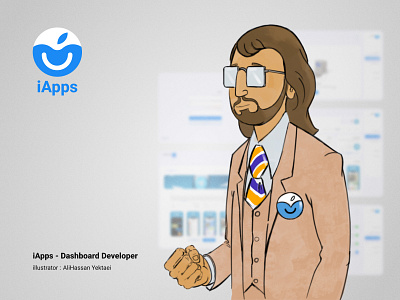 iApps Dashboard Developer amir fadaee amirfadaee appstore branding design fadaee feedz graphic design i apps iapps illustration logo steve woz ui ui ux woz امیر فدایی امیرفدایی ای اپس