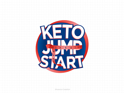 Keto Jump Start Logo design badge logo brand design brand identity branding design graphic design letter letter logo letter mark logo logo design logo inspiration logo mark minimal stamp type type logo typography