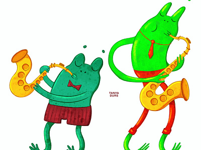 Frog musicians characters. Children book illustration. animalcharacterdesign animalillustration animals bookillustration chapterbook characterdesign childrenbook childrenbookillustration childrenillustration cuteanimals frog frogcharacter frogillustration illustration jungle junglebook kidlit kidlitart picturebook picturebookillustration