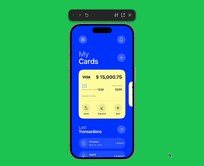 Simple wallet app 💰🌱 part 1 3d animation branding figma finance interaction motion graphics ui ux wallet