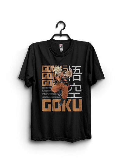 Anime t-shirt anime anime tshirt anime tshirt design goku anime tshirt goku tshirt t shirtdesign tshirt tshirt design vector