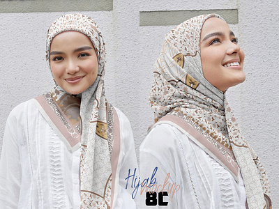 Hijab Mockup Pack 8C apparel bawal clothes design download esarp fashion hijab mockup photoshop psd scarf shawl template textile