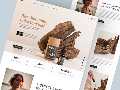 Wits - Shopify Website Design for Oilve Oil design ecommerce homepage illustration interface landing page olive oil product product design product landing page product website shopify shopify landing page shopify website single product store store ui web design website woocommerce