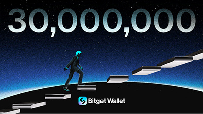 Cover illustration about Bitget Wallet cover exchange growing high illustration increasing numbers planet stairs wallet