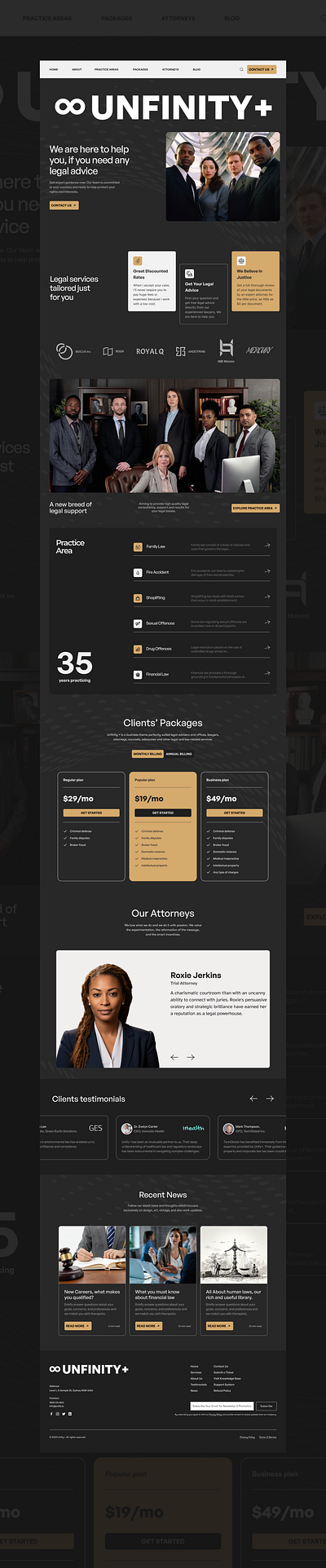 LAW FIRM WEBSITE REDESIGN - UNIFY+ law law firm ui ui design ux ux design web web designs website animation websites