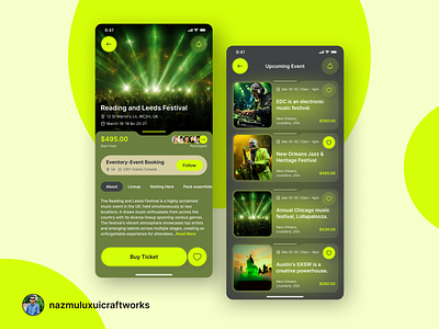 Events Booking Mobile App app design app designer apps design booking app dashboard events booking home page landing page mobile apps top designer ui design ui designer uiux ux designer web app web design web designer website website design