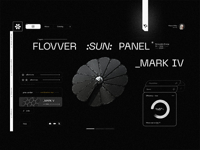 green energy e-commerce \ sun 2024 alternative energy black white clean eco ecommerce green energy landing page modern monochrome renewable energy saas solar power sun ui ux webdesign website design