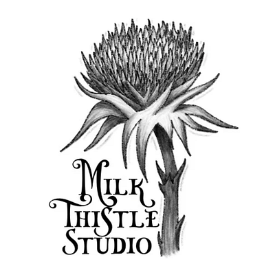 Milk Thistle Studio logo branding logo