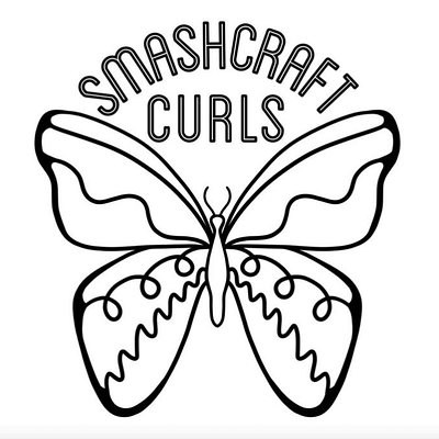 SmashCraft Curls logo branding logo