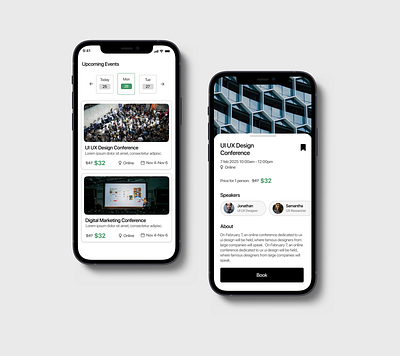 Events App Design app design design event app design event booking app events app figma mobile app design session app ui ui design