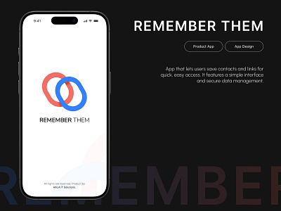 RememberThem - App Design app case study app design branding figma graphic design landing app logo modern app product app remember them rememberthem stylish app ui ui design ux case study web app