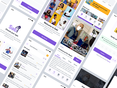 Service App UI Design admin app bluecollar branding daily 100 challenge dailyui dailyuichallenge design illustration logo offer purple repair sabi service ui user web work