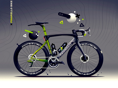 Pinarello bike citybike design gear illustration pinarello