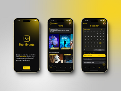 iOS App Interface Design - UX/UI app darkmode design figma humaninterfaceguidelines mobile ui ux