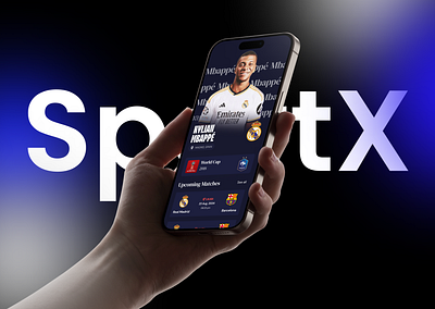 SportX - The Ultimate Sports App UI appdesign clean design designinspiration elegant ui interfacedesign minimaldesign productdesign sportsapp sportstech userexperience