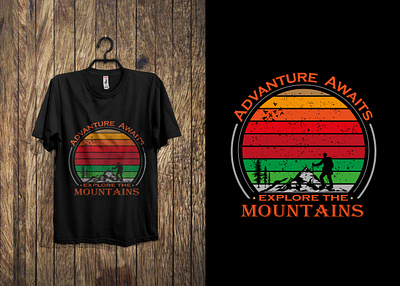 Vintage Adventure T-Shirt Design adobe illustrator branding design graphic design illustration logo t shirt design tshirt typhography tshirt vintage t shirt