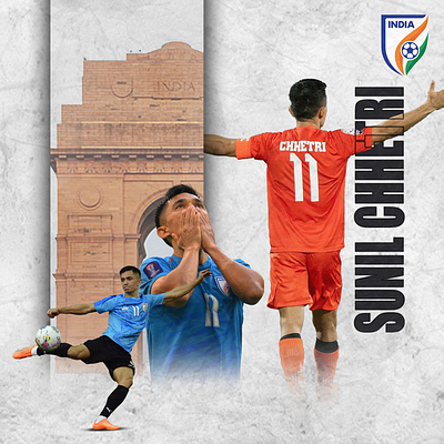Sunil Chhetri poster design graphic design