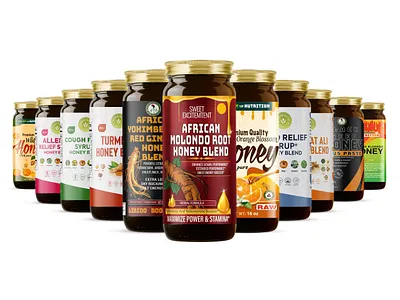 Honey Label design unique branding