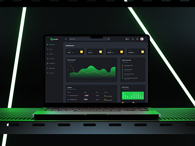 Ecommerce Dashboard cool dashboard design dark theme dashboard design dashboard design design ecommerce dashboard modern dashboard design trendy dashboard design ui uiux ux
