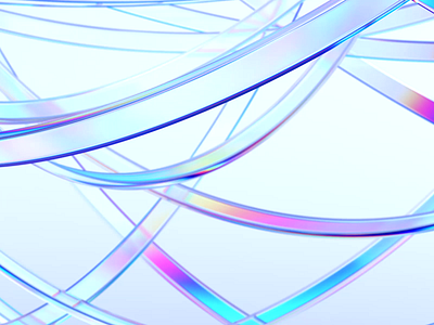 Abstract animation 3d abstract animation background blender branding colorfu connections design glass holographic lines loop looping motion graphics render shape technology