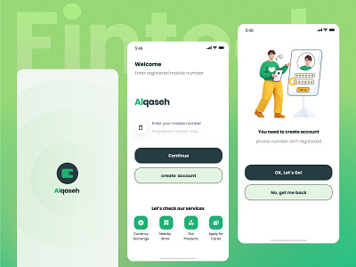 Al-Qaseh Finance App Essential Screens 2024 bank app finance mobile app financial app fintech app mobile app mobile ui neelpari paytm app phonepay app saloni ui ux