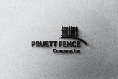 'Pruett Fence' Logo Design design illustration lettermark logo logo logobranding logos logotipo logotype vector